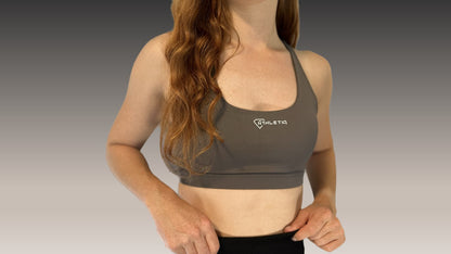 Athletiq Sports-bra - Grey