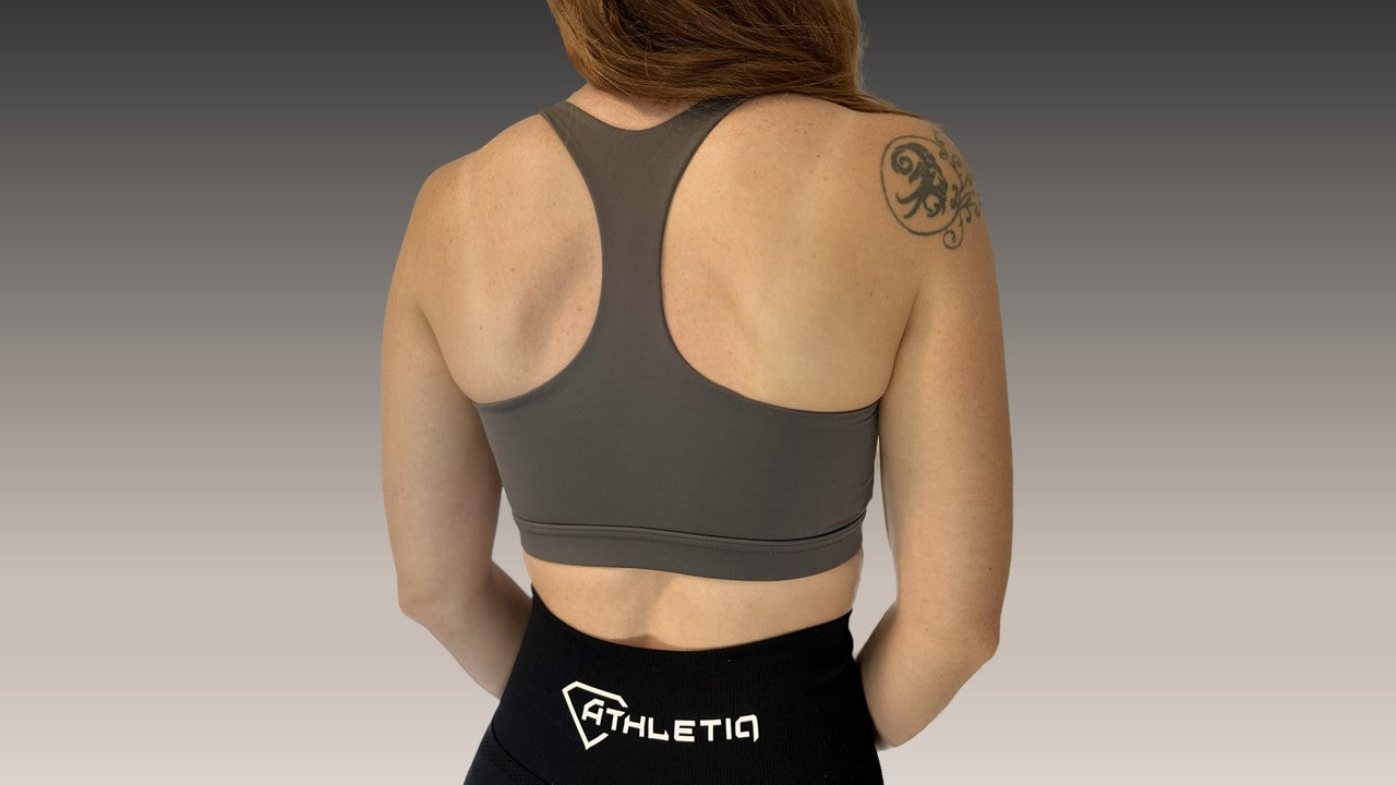 Athletiq Sports-bra - Grey