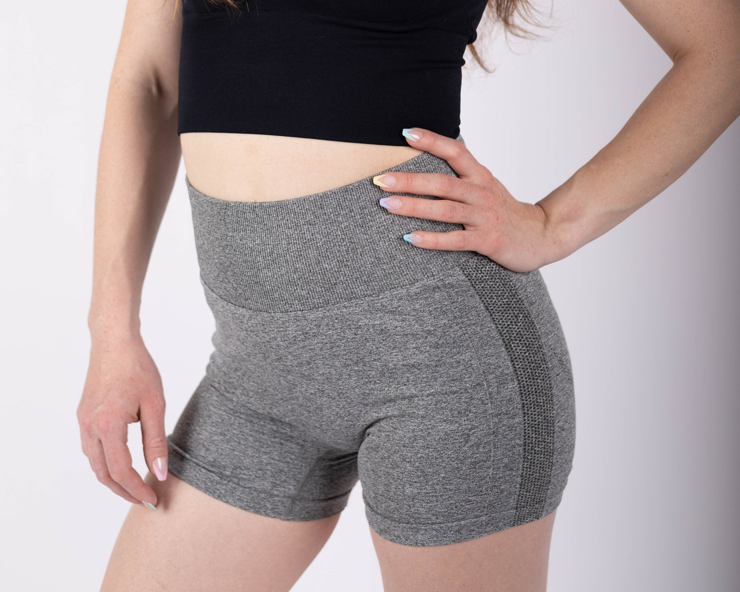 BrightVibe scrunch shorts - Grey