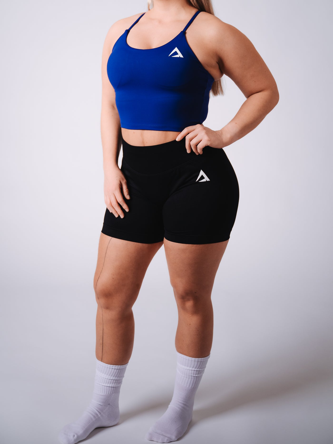 CrossForm Crop - Navy Blue
