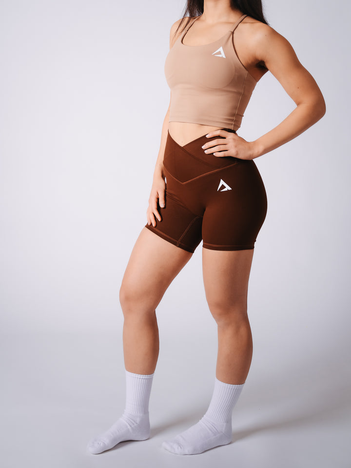 CrossForm Crop - Khaki