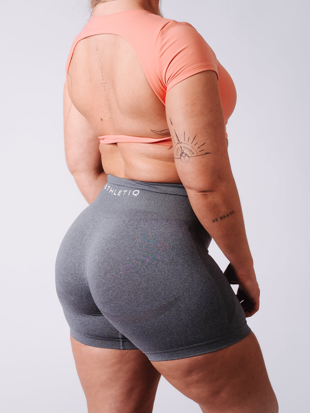 OpenBack Crop Tee - Peach