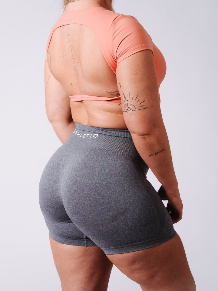 OpenBack Crop Tee - Peach
