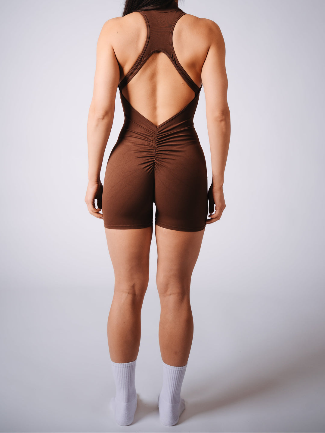 SculptOne Zip Onepiece - Brown
