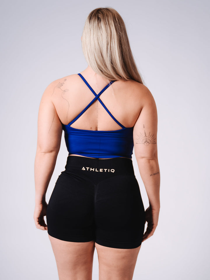 CrossForm Crop - Navy Blue