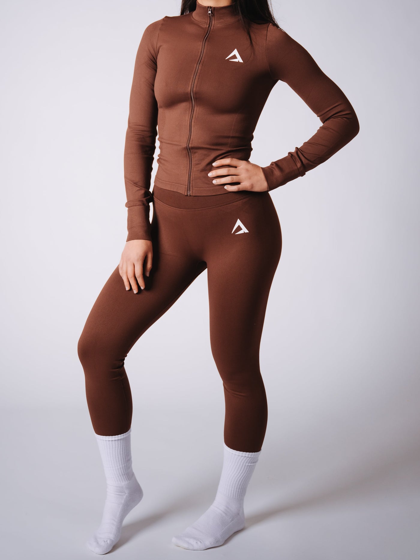 ContourFit Zip Jacket - Brown