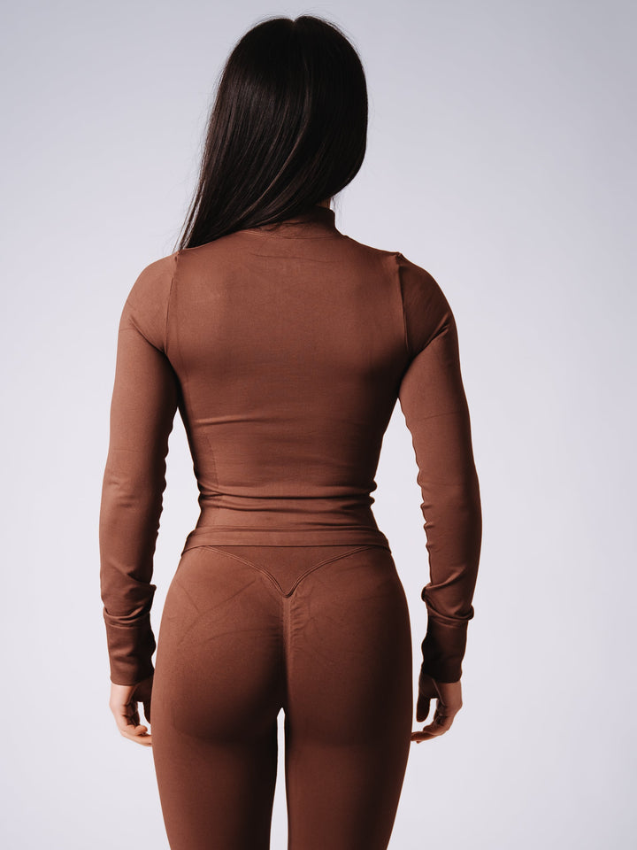 ContourFit Zip Jacket - Brown