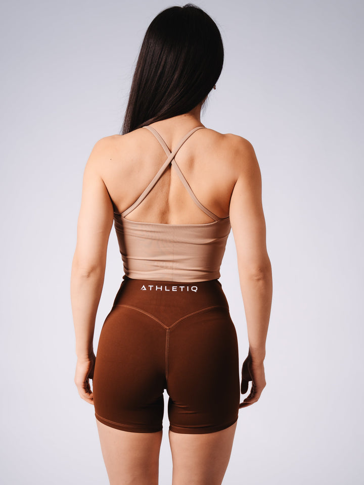 CrossForm Crop - Khaki