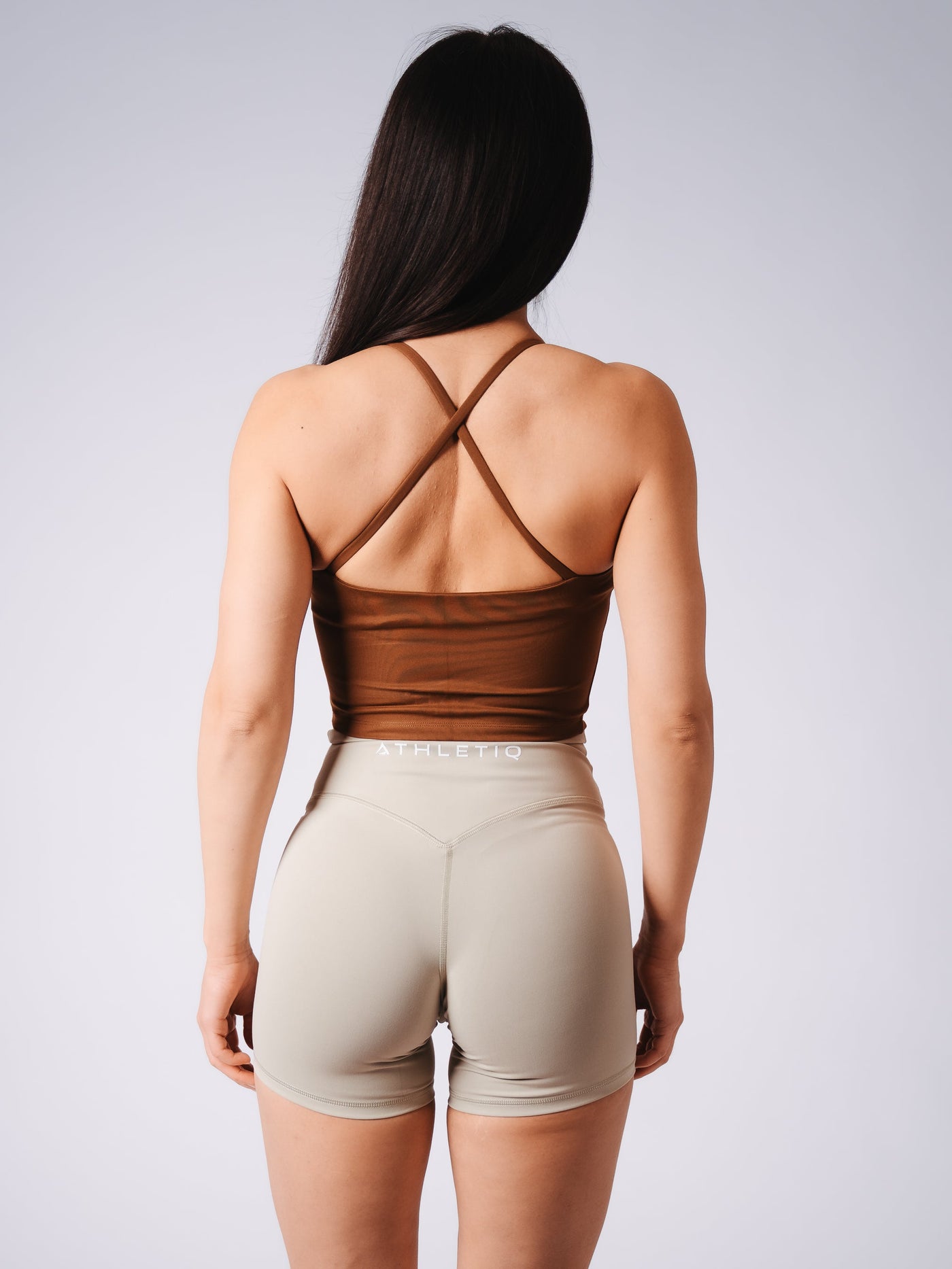 CrossForm Crop - Brown
