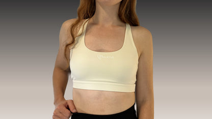 Athletiq Sports-bra - Ivory