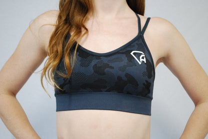 Camo sports-bra - Dark Grey