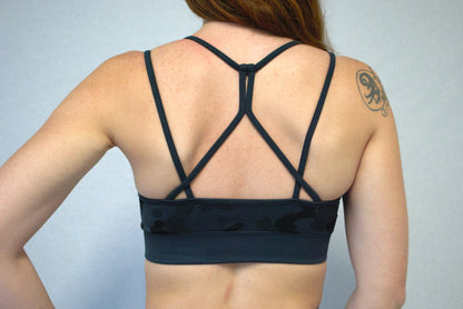 Camo sports-bra - Dark Grey